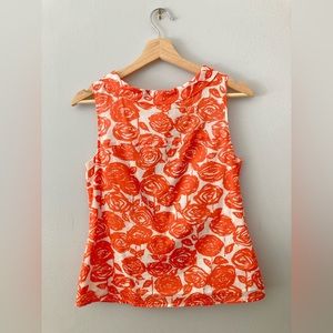 J.Crew Sleeveless Floral Top, Size 4